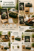 🌿 Kit Mini Invernadero para Propagar Suculentas