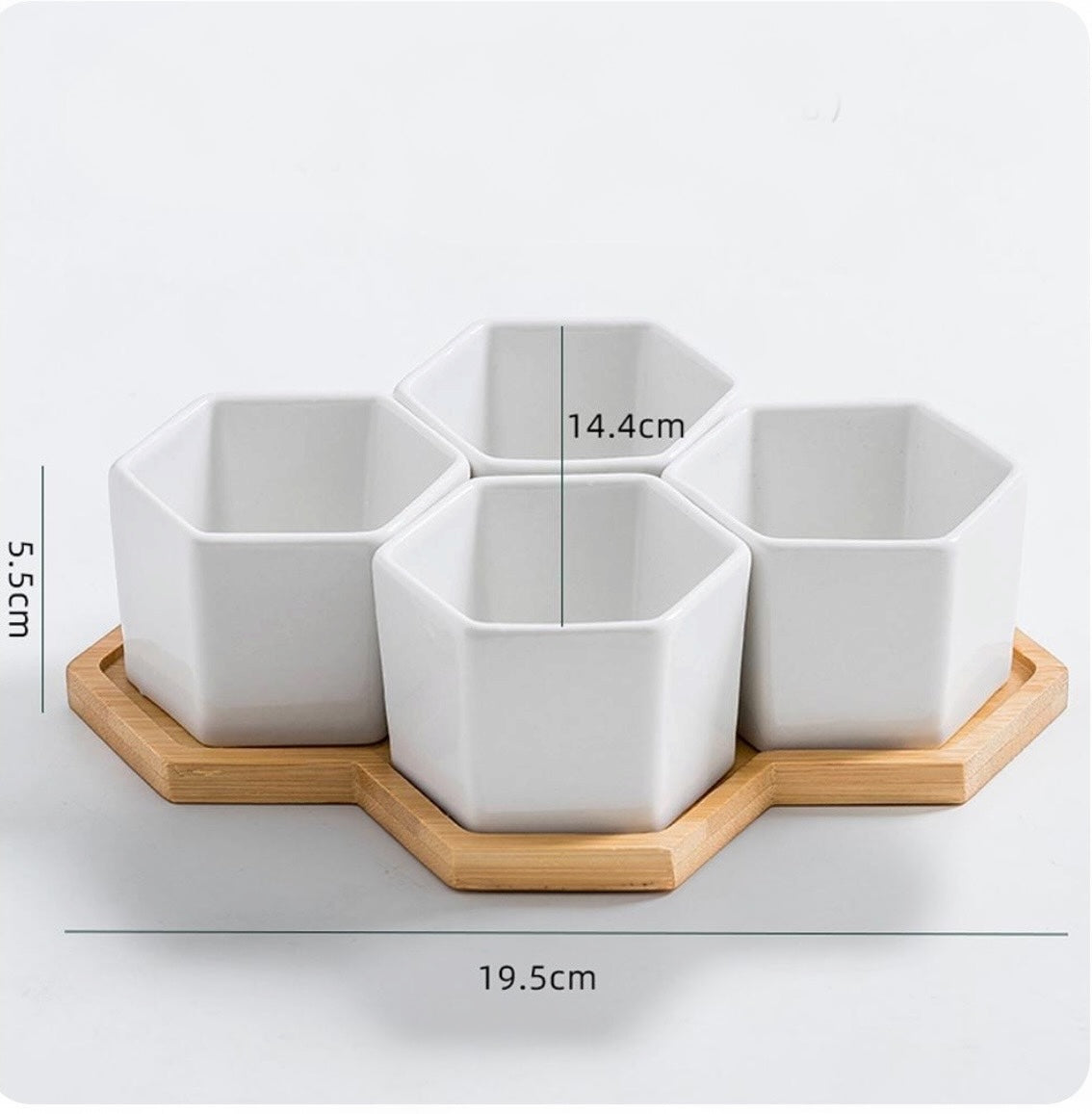 Set de 4 Macetas para Suculentas – Decora tu Hogar