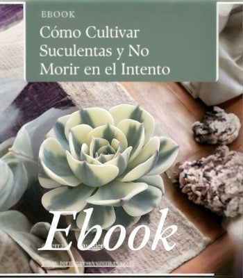 Ebook, cómo cultivar suculentas y no morir en el  intento
